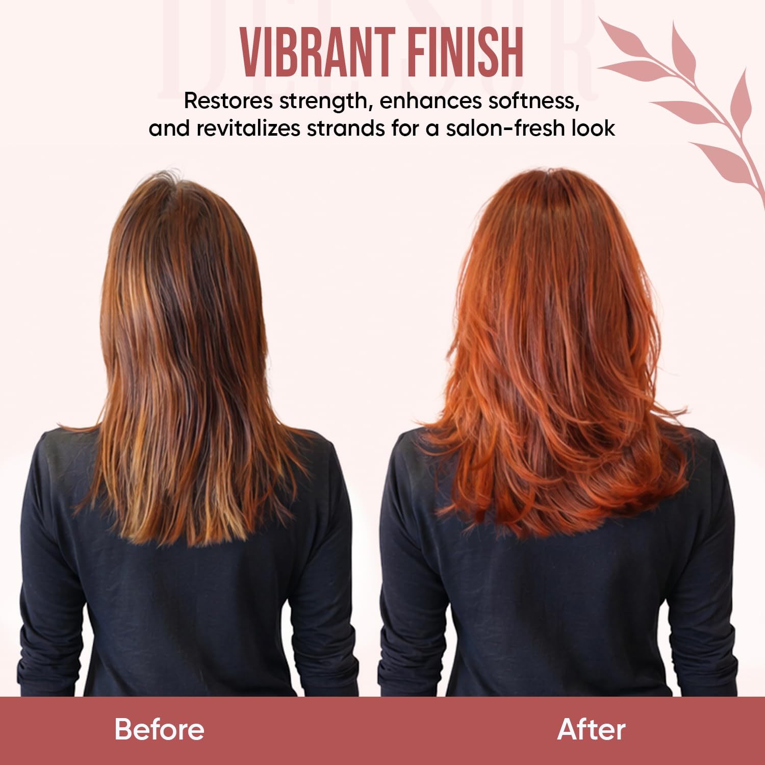 DEL SUR Color Safe Shampoo and Conditioner Set | 16 fl oz Each | with Camellia Japonica, Quercetin & Biotin | Color Protecting, Hydrating & Anti Frizz Care for Color Treated Hair - Image 6