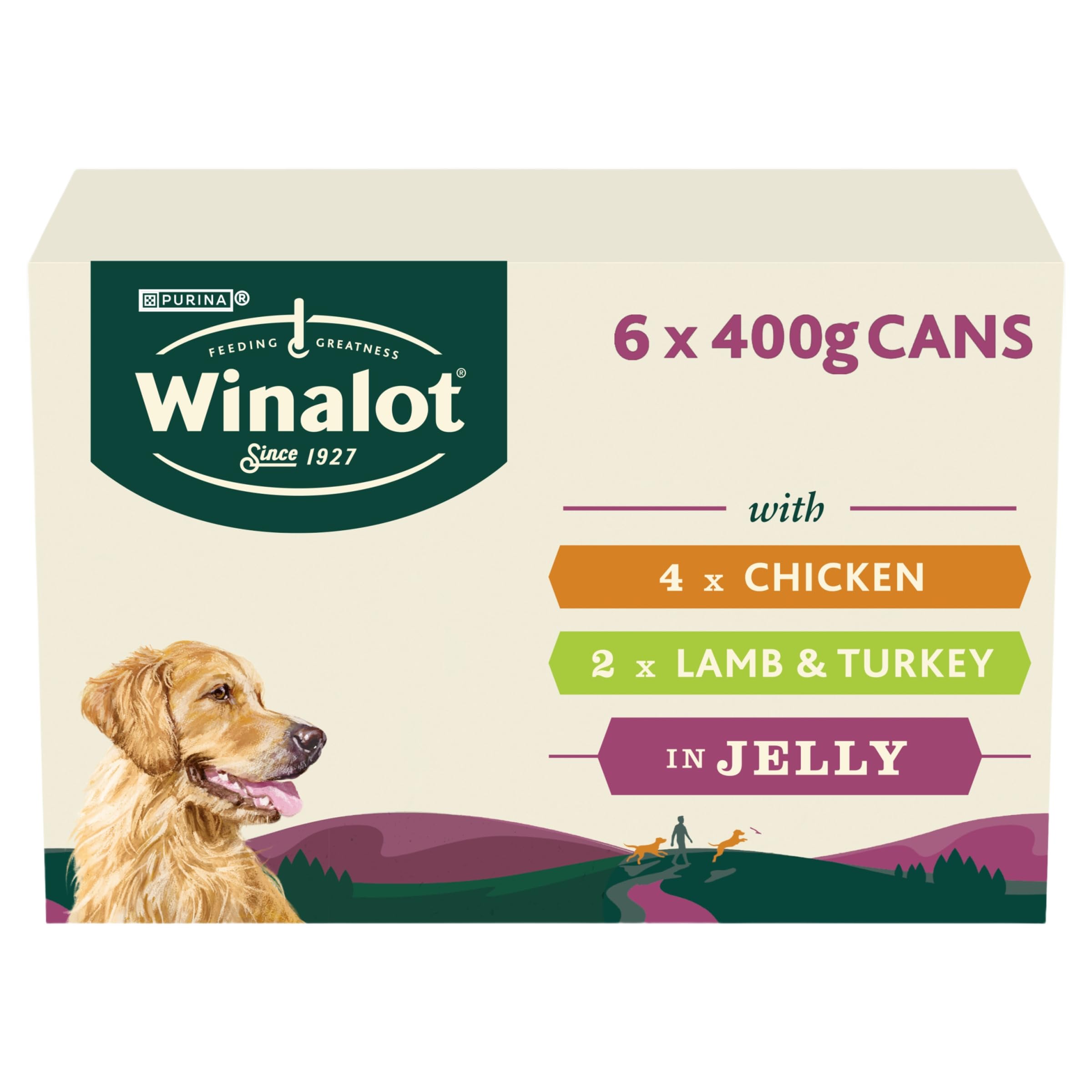 WINALOT Classics Mixed in Jelly Wet Dog Food 6x400g