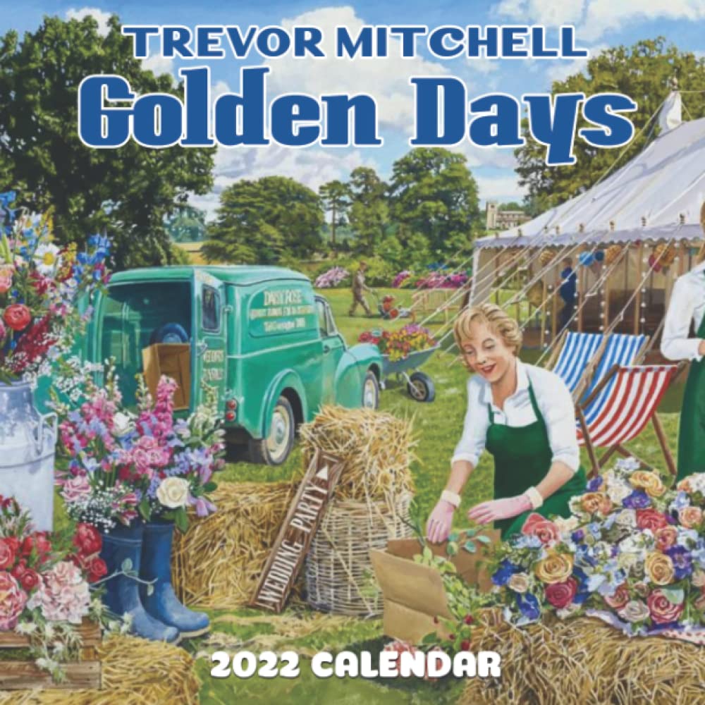 Calendario De Pared Golden Days 2026 A4 - Arte Rústico De Trevor Mitchell