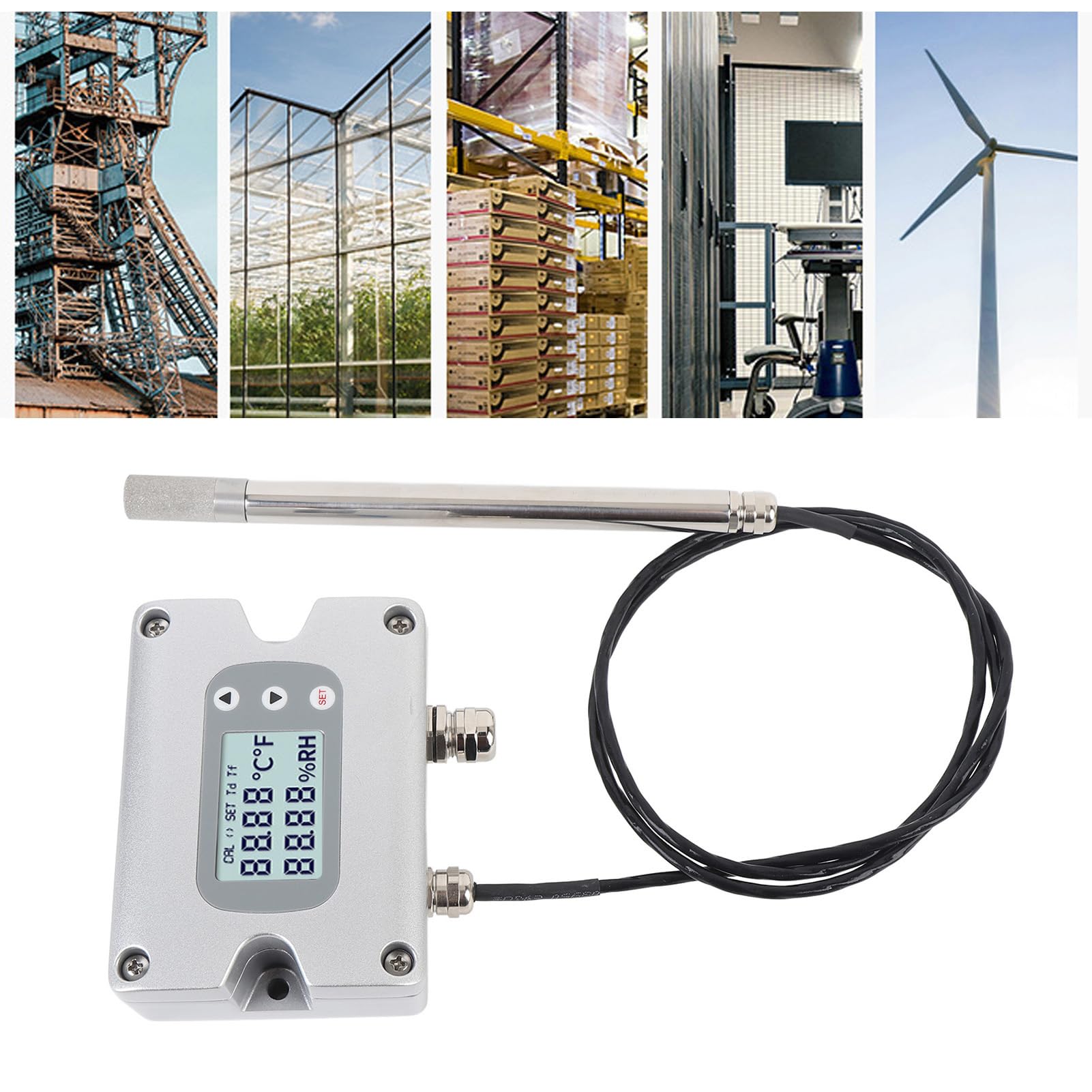Sensor de Temperatura y Humedad de Alta Precisión para Entornos Hostiles Transmisor Termistor PT1000 1 Unidad