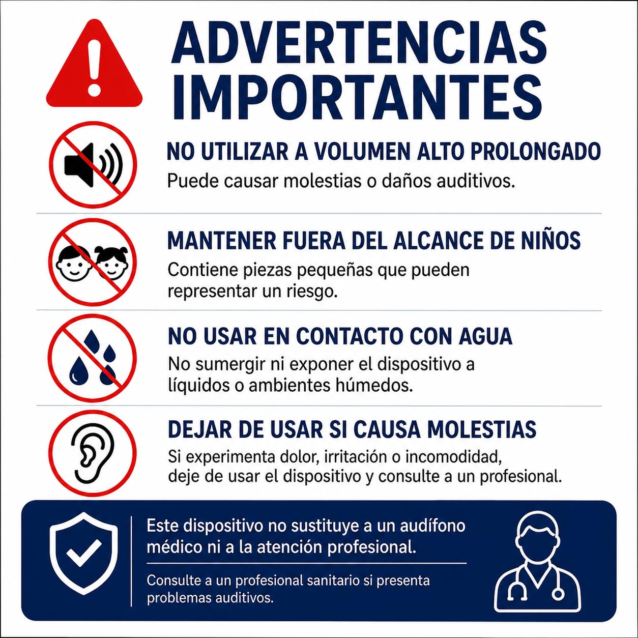 Amplificador de Sonido Recargable, Amplificador Auditivo BTE, Estuche Portátil Carga Rápida, 2 Unidades Intercambiables Válidas para Ambas Orejas, Manual en Español, Larga Duración 60 Horas