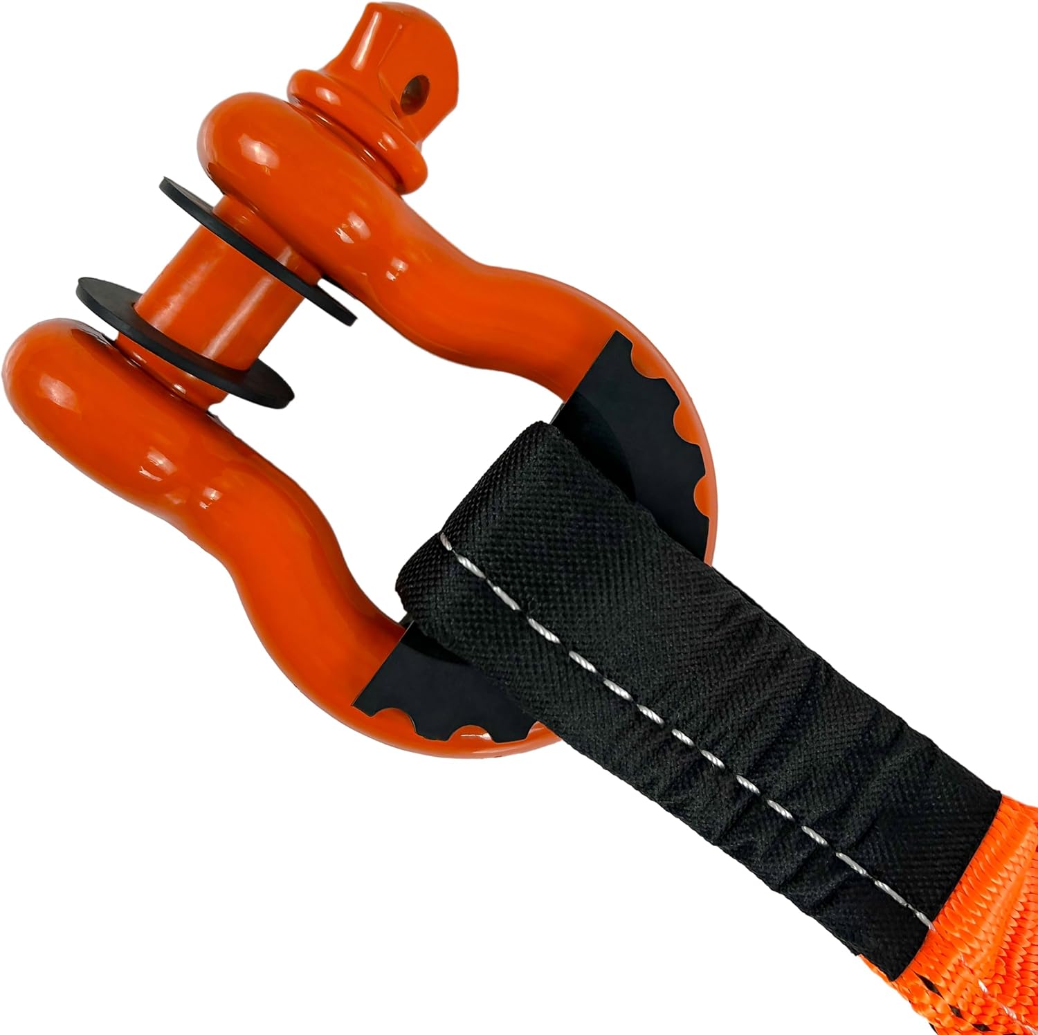 Heavy-Duty Tow Strap - 30,000lbs Capacity, Weather-Resistant Polyester, Versatile and Reliable (Orange, 3INX30FT)
