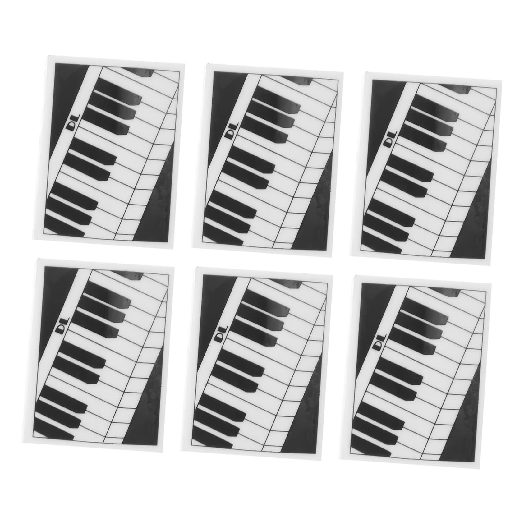 HOMSFOU Piano Shaped Erasers 6 Pack Art Erasers for Drawing Sketching Painting