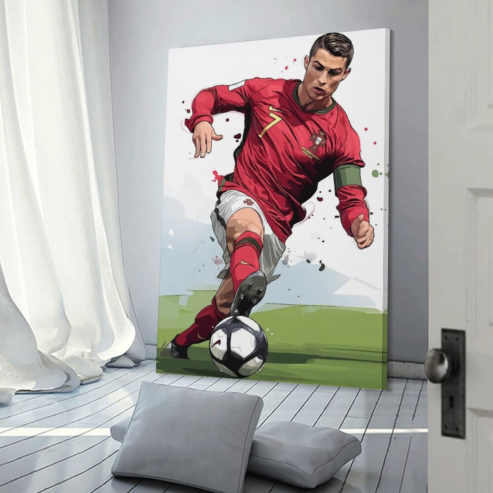 Amazon.co.jp: クリスティアーノ・ロナウド フットボール選手のアート