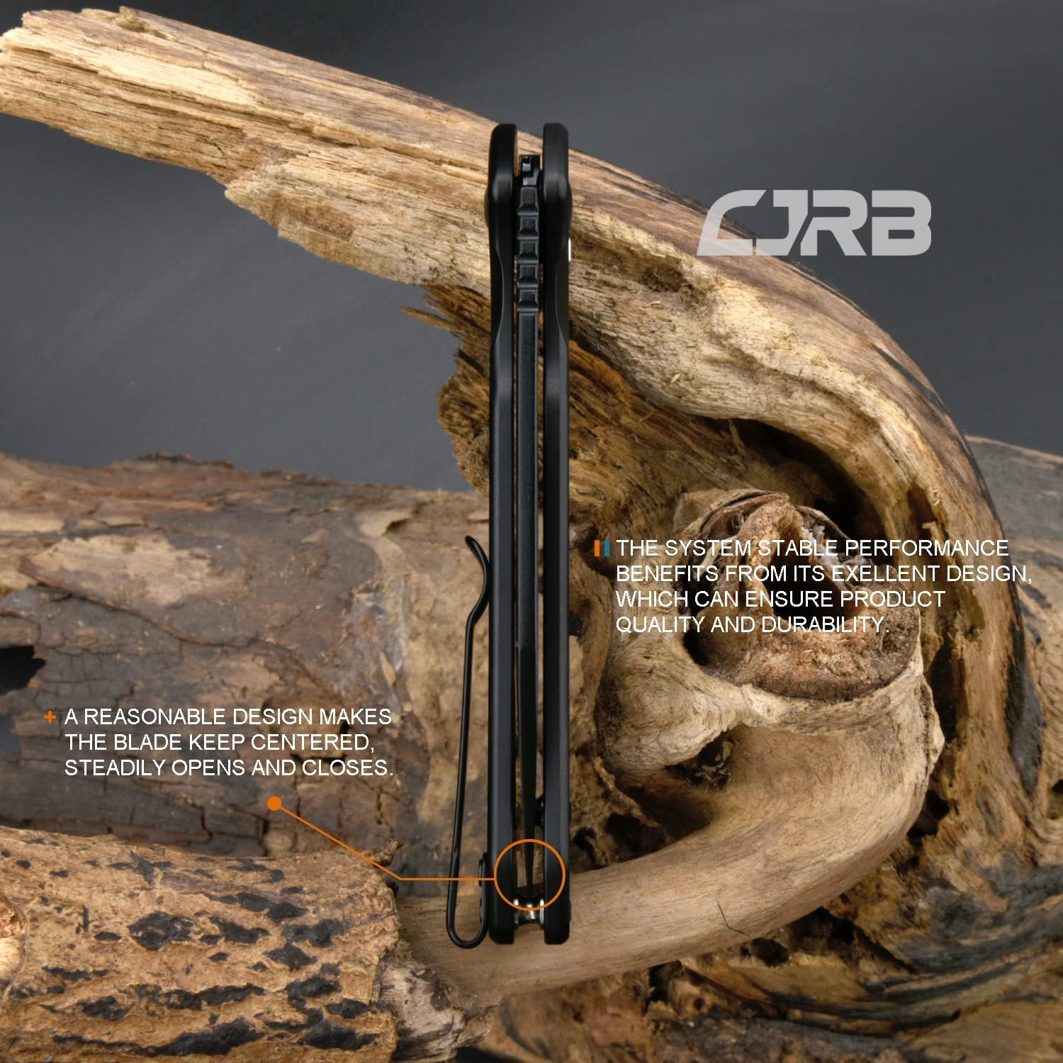 CJRB Pyrite Black Blade Wharncliffe Exklusives Taschenmesser J1925A aus AR-RPM9 Pulverstahl mit Keramik Kugellager