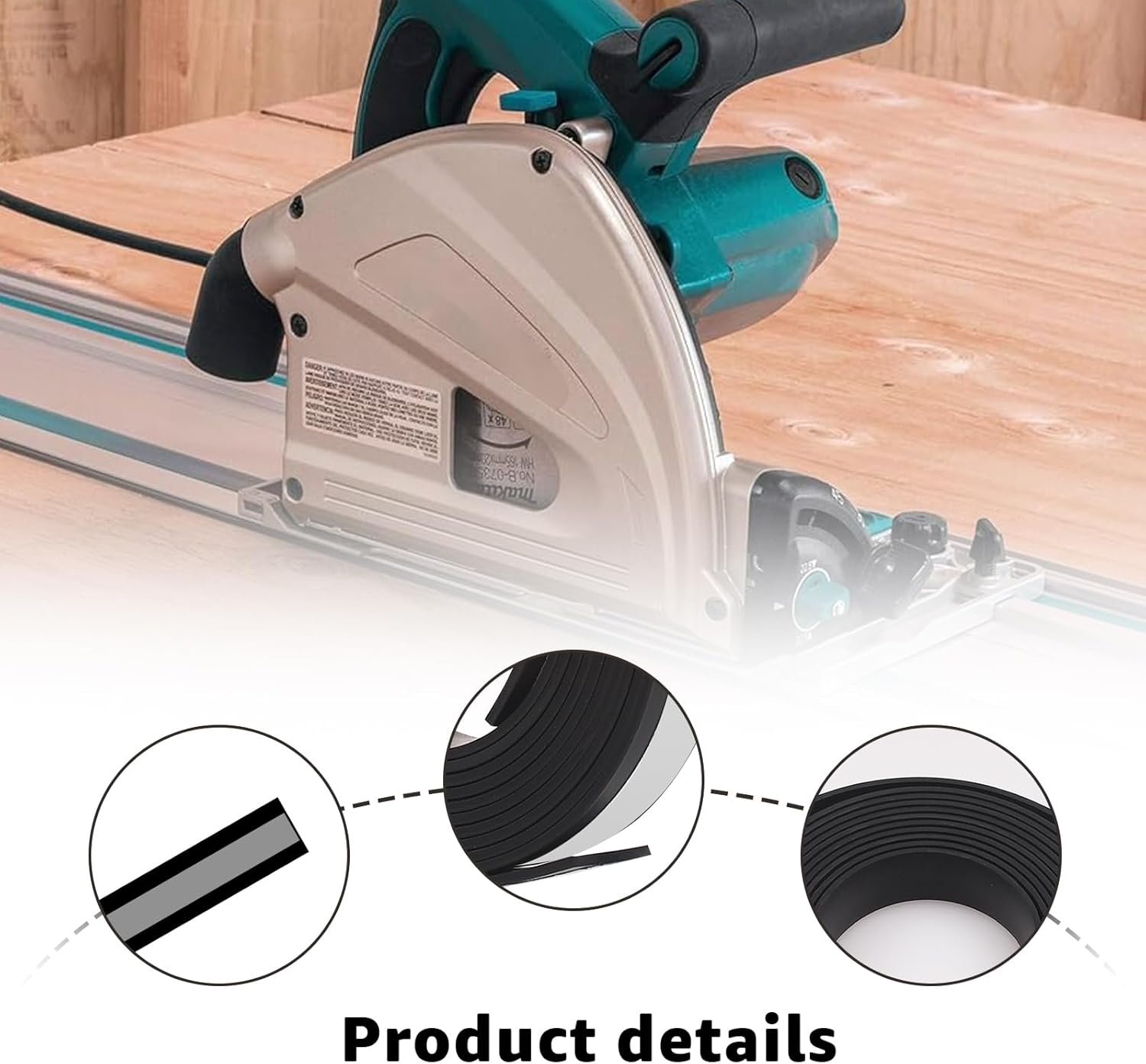 194419-4 Splinter Guard Replacement Strip,Compatible with Makita Track Saw,118" for use with Model SP6000J/J1