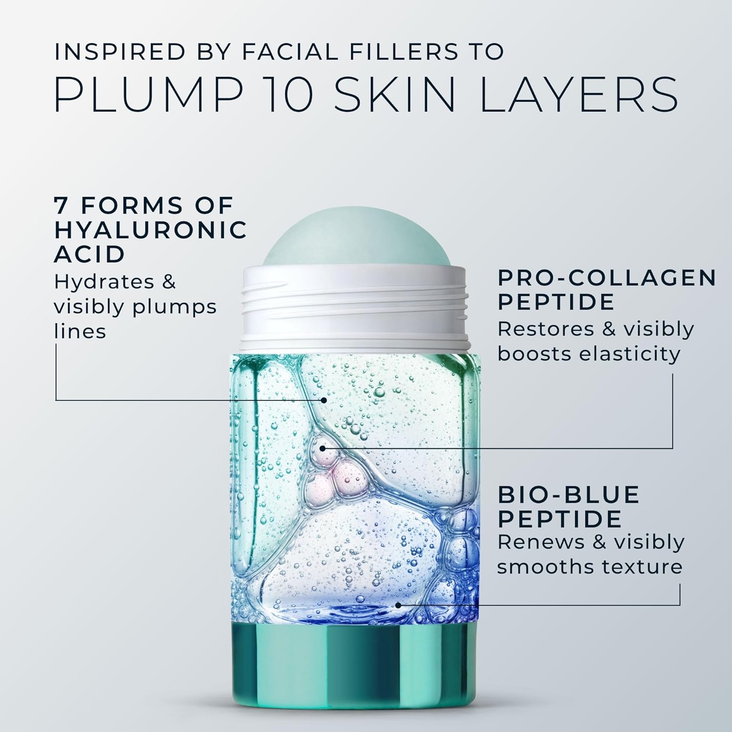 RoC Hydration+ Replumping Serum Stick, Fragrance-Free, Hydrating And Cooling Hyaluronic & Peptide Formula To Boost Elasticity And Visibly Smooth Aging Skin, With Line Smooth Eye Cream Packette, 0.7oz - Image 5