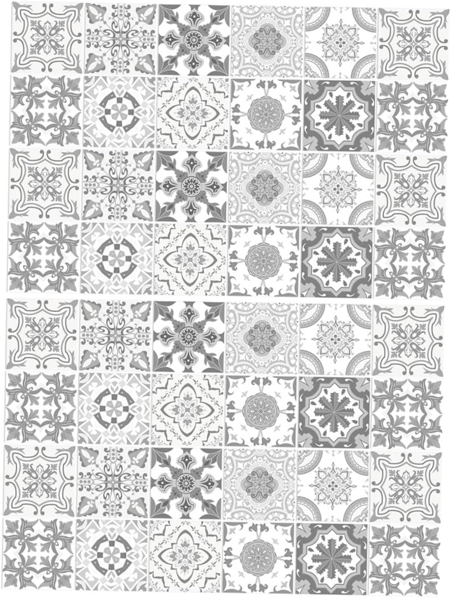 Amazon.co.jp ABOOFAN 48 Pcs Brick Tile Wall Stickers Wallpaper