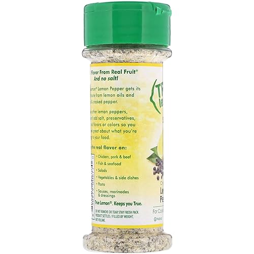 Miniatura 8 de Condimento True Lemon Pepper (paquete de 2) Ingredientes naturales, sin sal, sin gluten