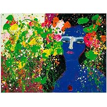Walasse Ting Painting-Famous Canvas Prints-Canvas Wall Art Pictures Wall Decor for Living Room-Reproduction Print on Canvas-Love 60x80cm24x31inch Unframed