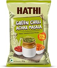 Hathi Masala - Green Chilli Achar Masala 40g Each | Ready to Use Pickle Masala Mix for Hari Mirch Achar | Traditional Spice Blend for Authentic Homemade Pickle Taste | Hygienically Packed | Pack of 10