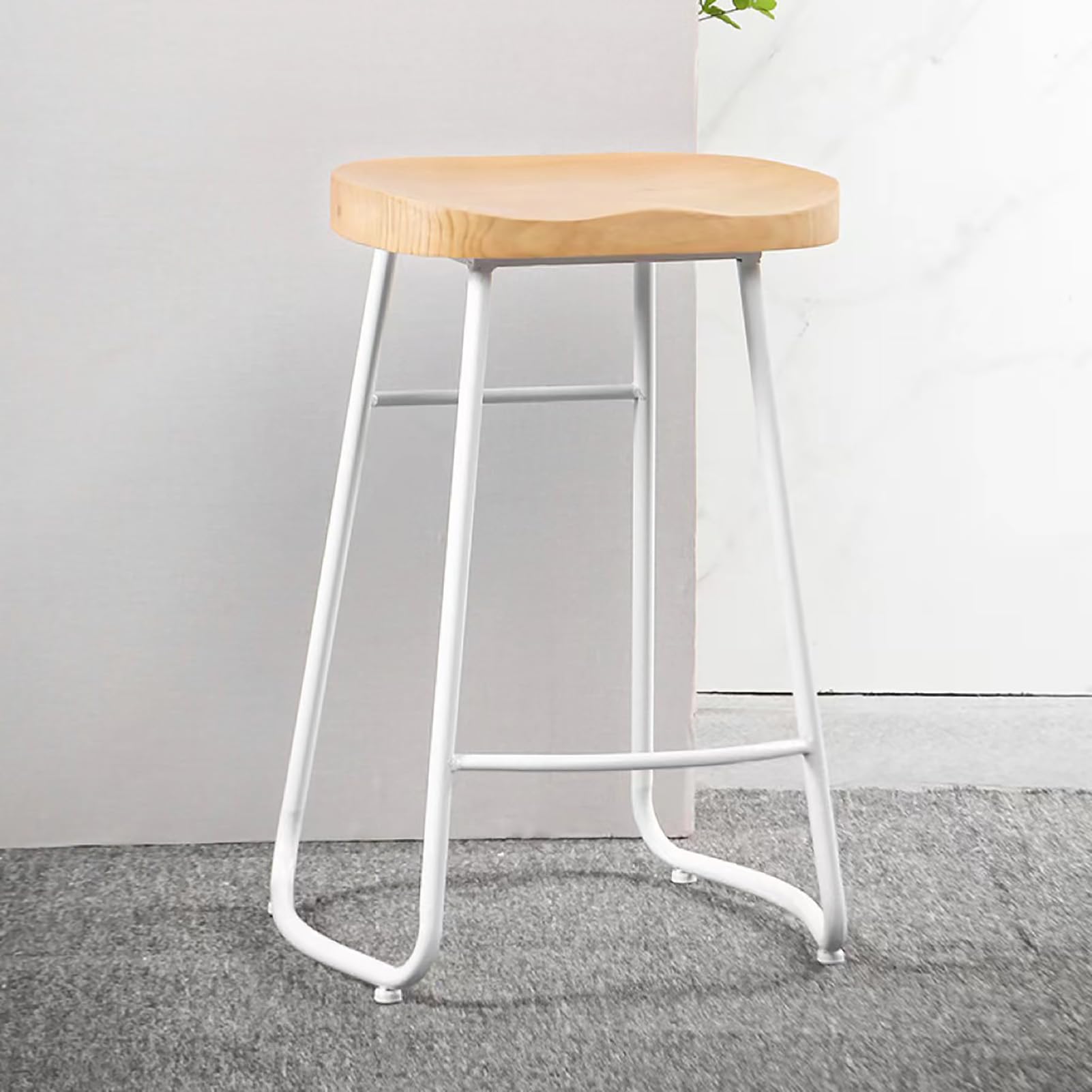 Tabourets de bar en bois pour îlot de cuisine sans dossier gain de place
