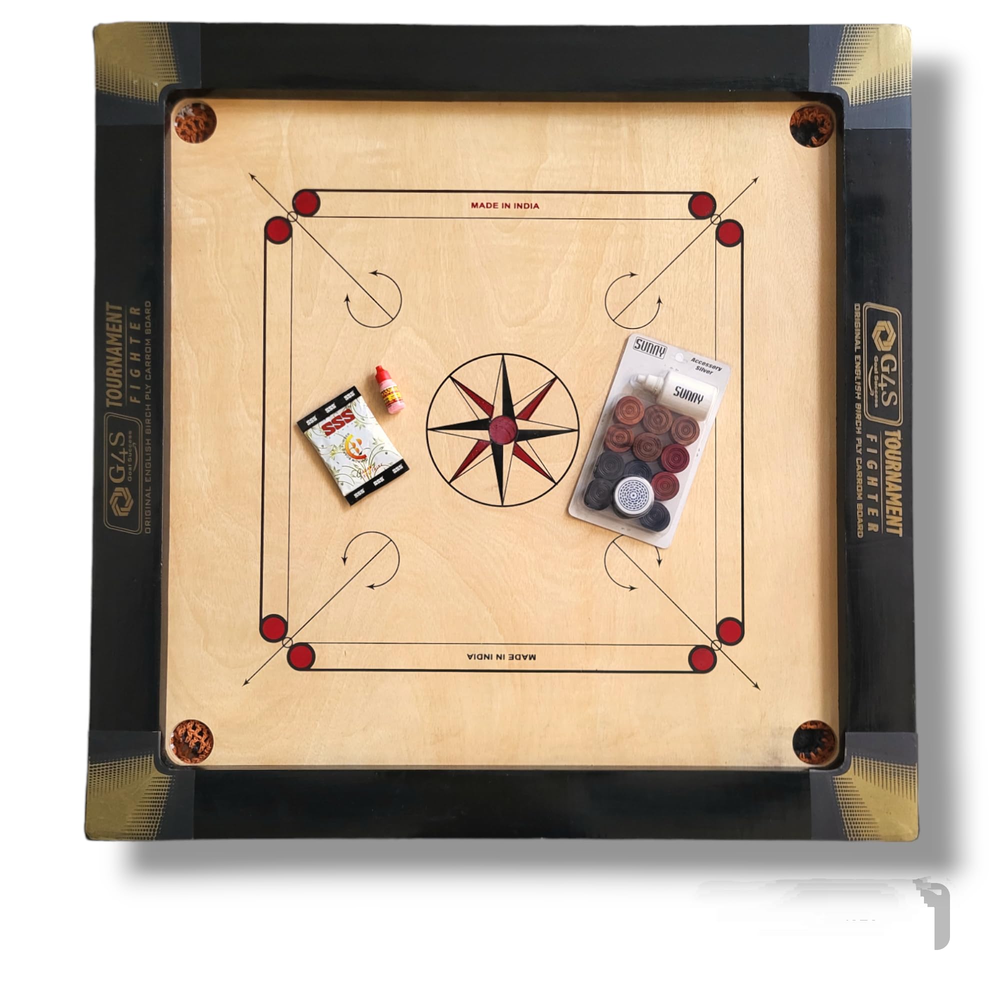 G4S Champion Carrom Board 36 inch Full Size for Adults, Carrom Board Glossy Finish, Smooth Surface with Carrom Board Coins, Striker and Magic boric Powder, Boredom Away! (B0D3Y5458B) Amazon Price History, Amazon Price Tracker