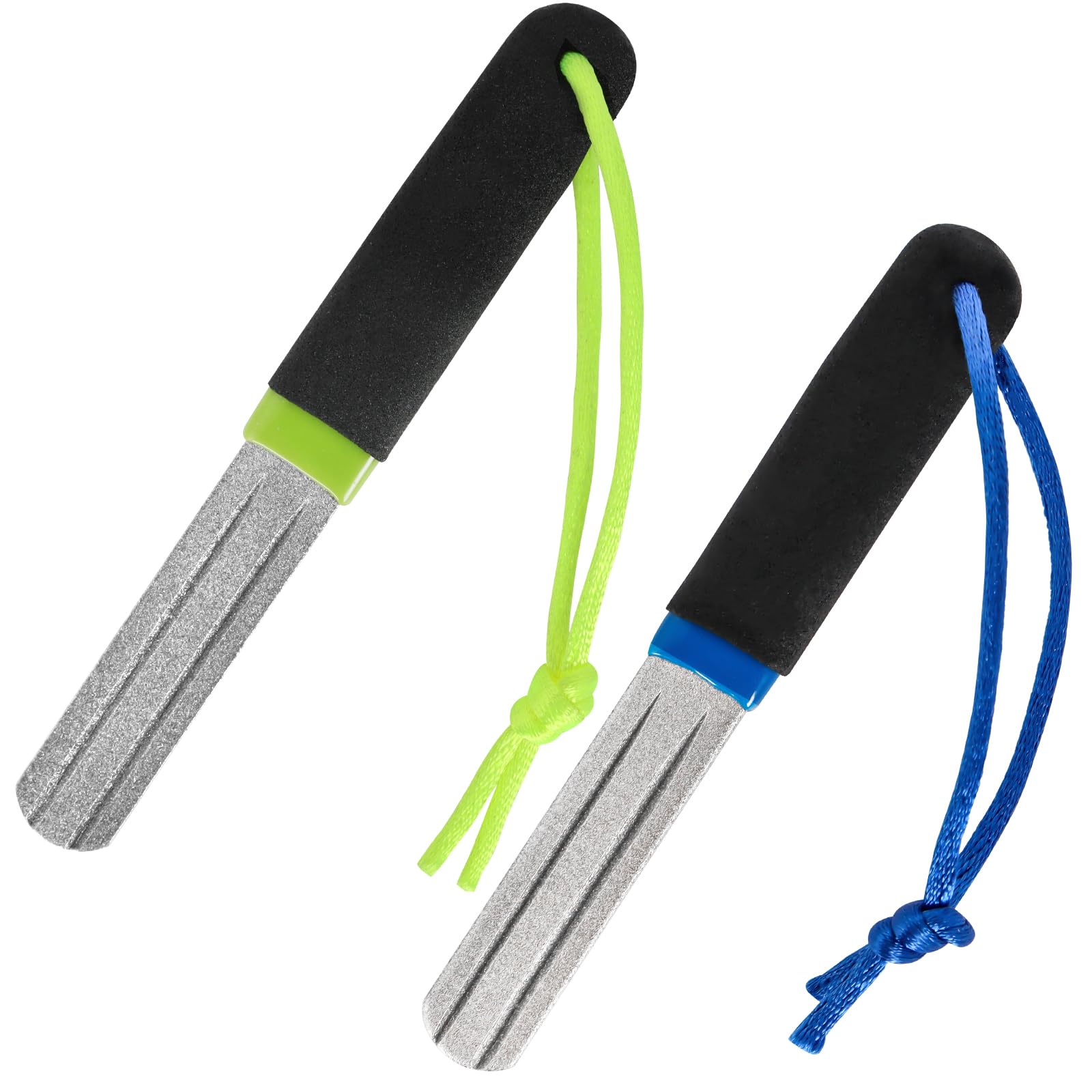 HaoHanEup V-Groove Dart Sharpener, 2Pcs Precision Double Sided Diamond Grinding File, Portable Hook Sharpener With Handle, Compact Slim Design, Rapid Sharpening Tool for Reduced Bounce Outs โ image 1