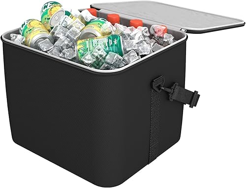 HOTOR Bolsa térmica para organizador de maletero, enfriador portátil para organizador de automóvil, enfriador de automóvil a prueba de fugas para