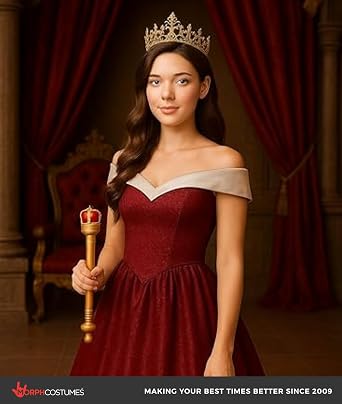 Nicky Bigs Novelties Royal King Scepter Staff, Gold Plastic Costume Prop