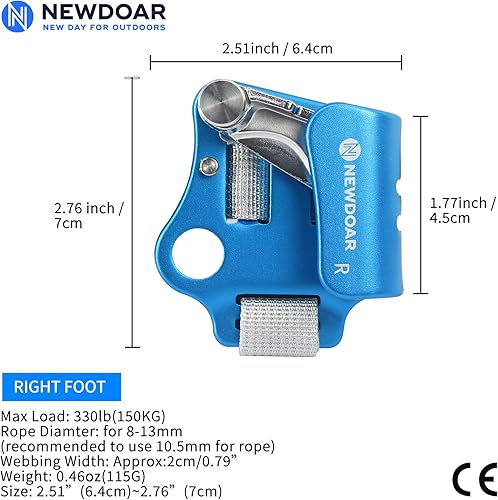 Miniatura 2 de NewDoar - Bloqueador de pie elevado para escalada en roca y montañismo, dispositivo de escalada