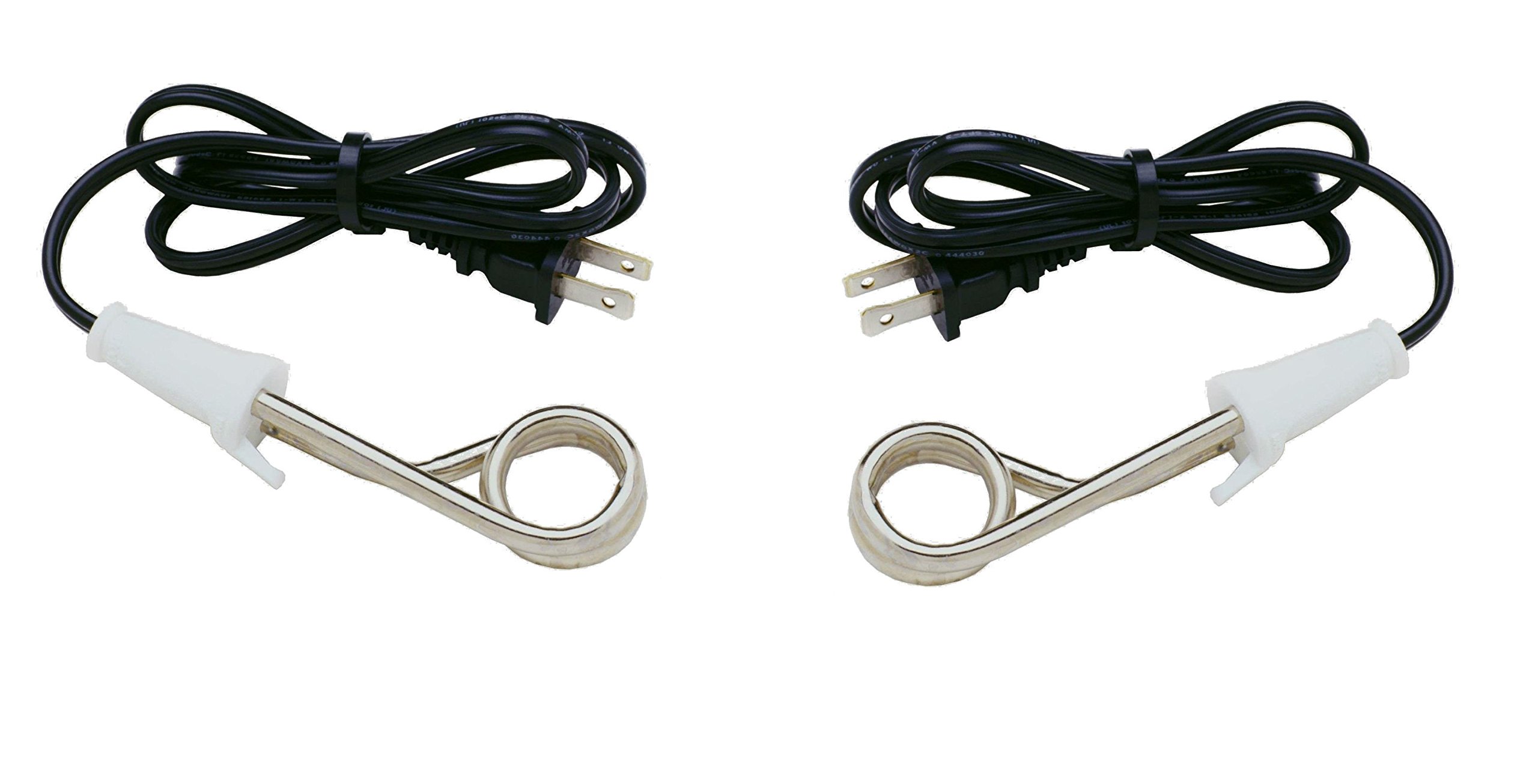 Norpro 559 Instant Electric Immersion Heater 300 Watts for Water, Coffee, and Tea - 2 Pack