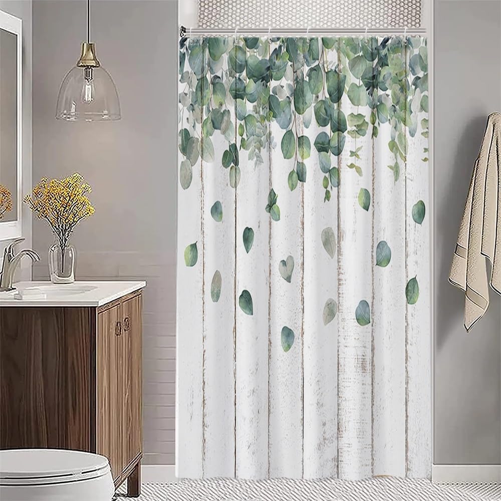 Uiiooazy Green Eucalyptus Shower Curtain - Image 3