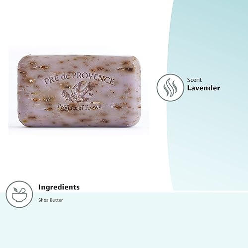 Miniatura 128 de Pré de Provence - Jabonera artesanal francesa enriquecida con manteca de karité, almendra miel, 5.29 oz