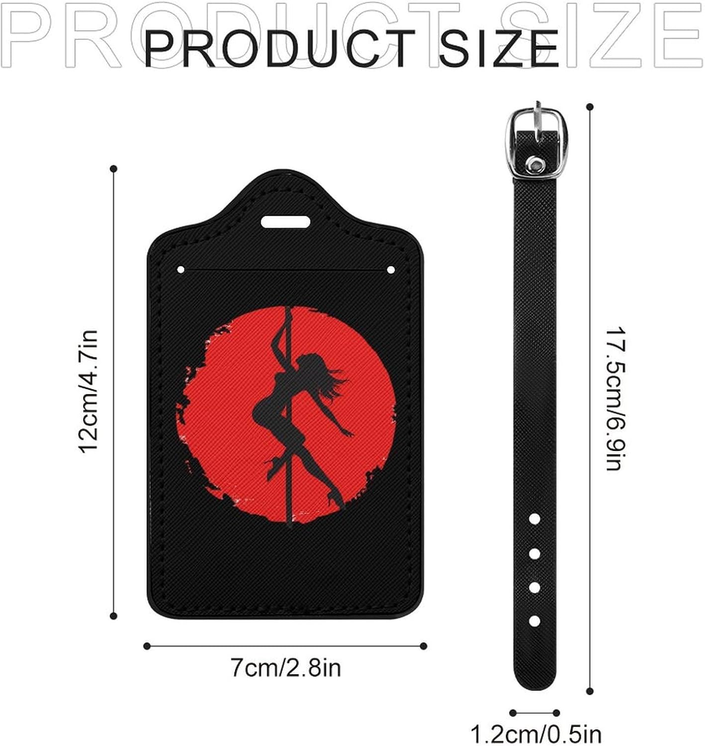 Pole Fitness Dance Vintage Luggage Tag for Suitcases Baggage Tags image 2