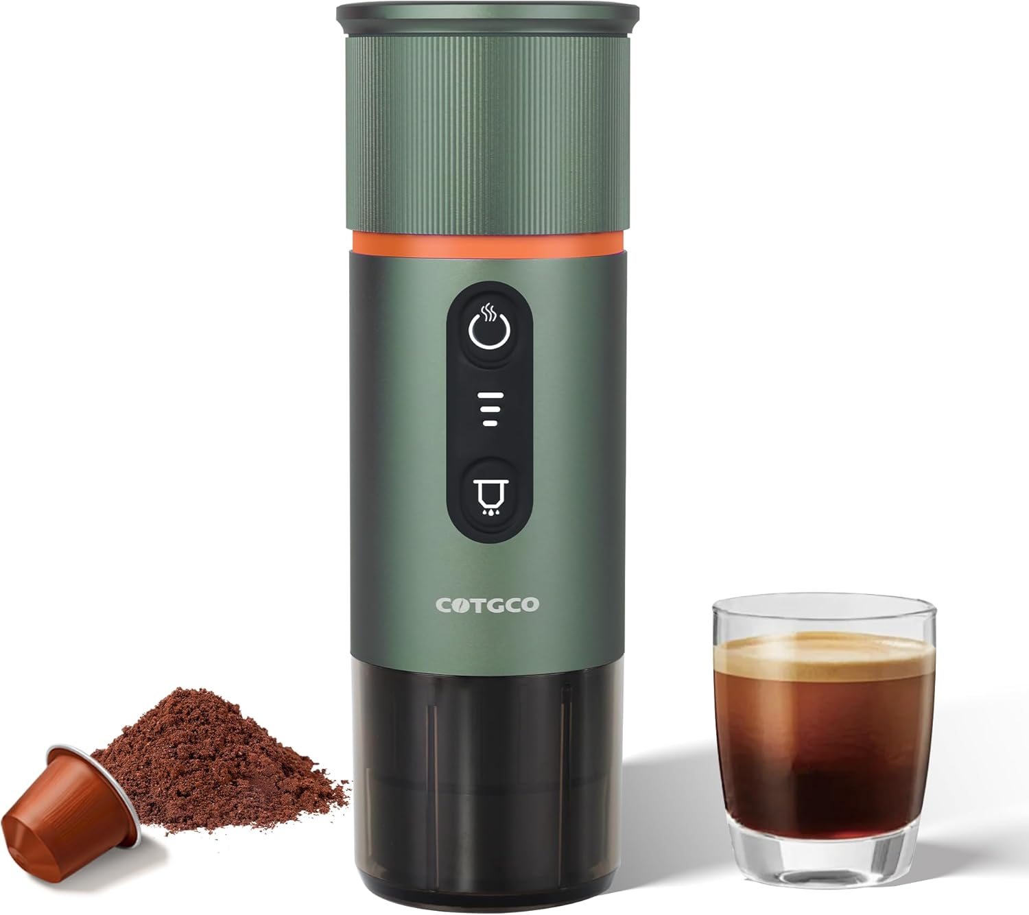 COTGCO Portable Espresso Maker for Travel Portable Coffee Maker Self