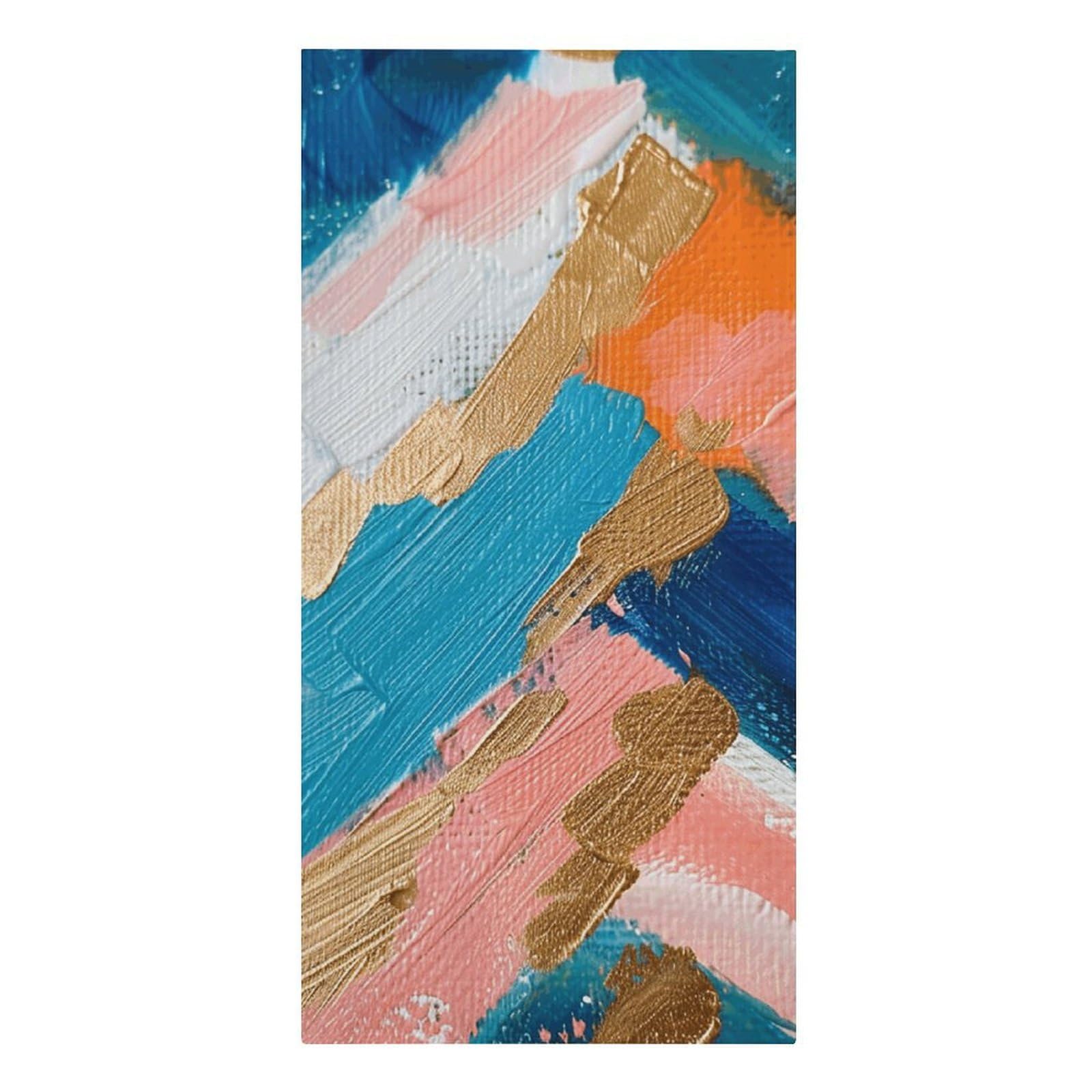 asbwuo Coral Peach Painting Beach Towels Extra Large Quick Dry Absorbent