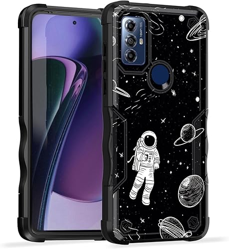 Funda para Moto G Play 2023, funda para Moto G Pure, Moto G Power 2022, doble capa protección contra caídas de grado militar de 10 pies