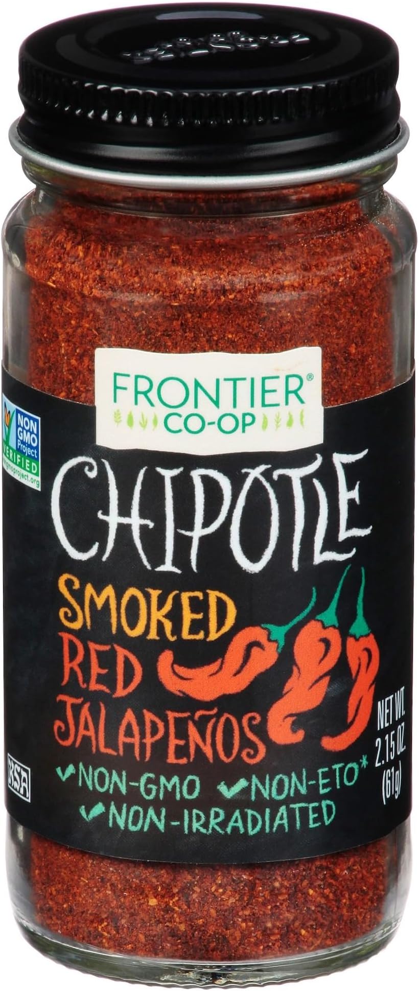 Frontier Co-op Ground Chipotle Pepper, Chipotle Powder Seasoning | 2.15 Ounce (Pack of 1)