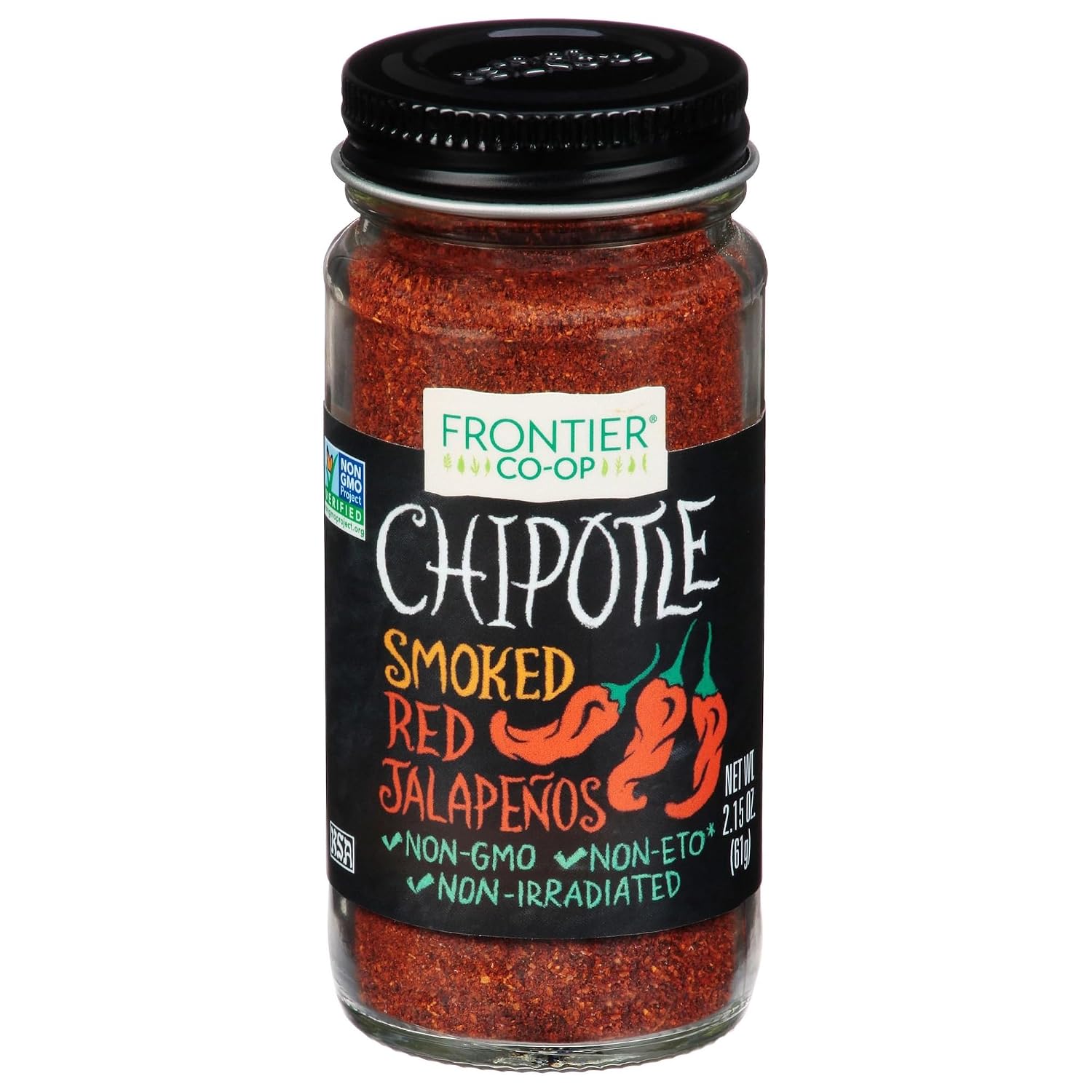 Frontier Co-op Ground Chipotle Pepper, Chipotle Powder Seasoning | 2.15 Ounce (Pack of 1)