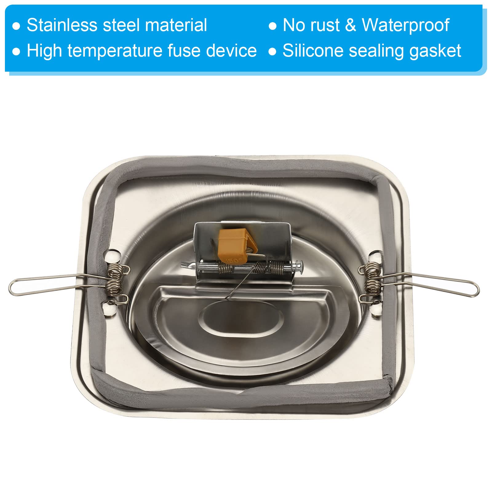 PATIKIL 4" Backdraft Damper with Ducting Hose Clamp - Image 4