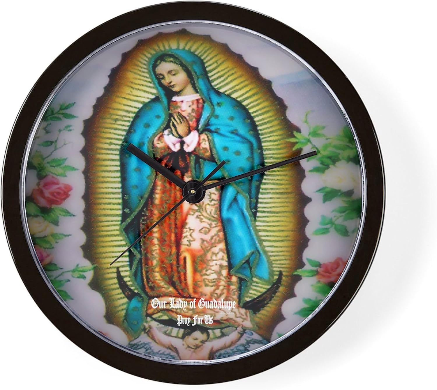 CafePress Our Lady of Guadalupe 10" Wall Clock for Livingroom, Kitchen, or Office