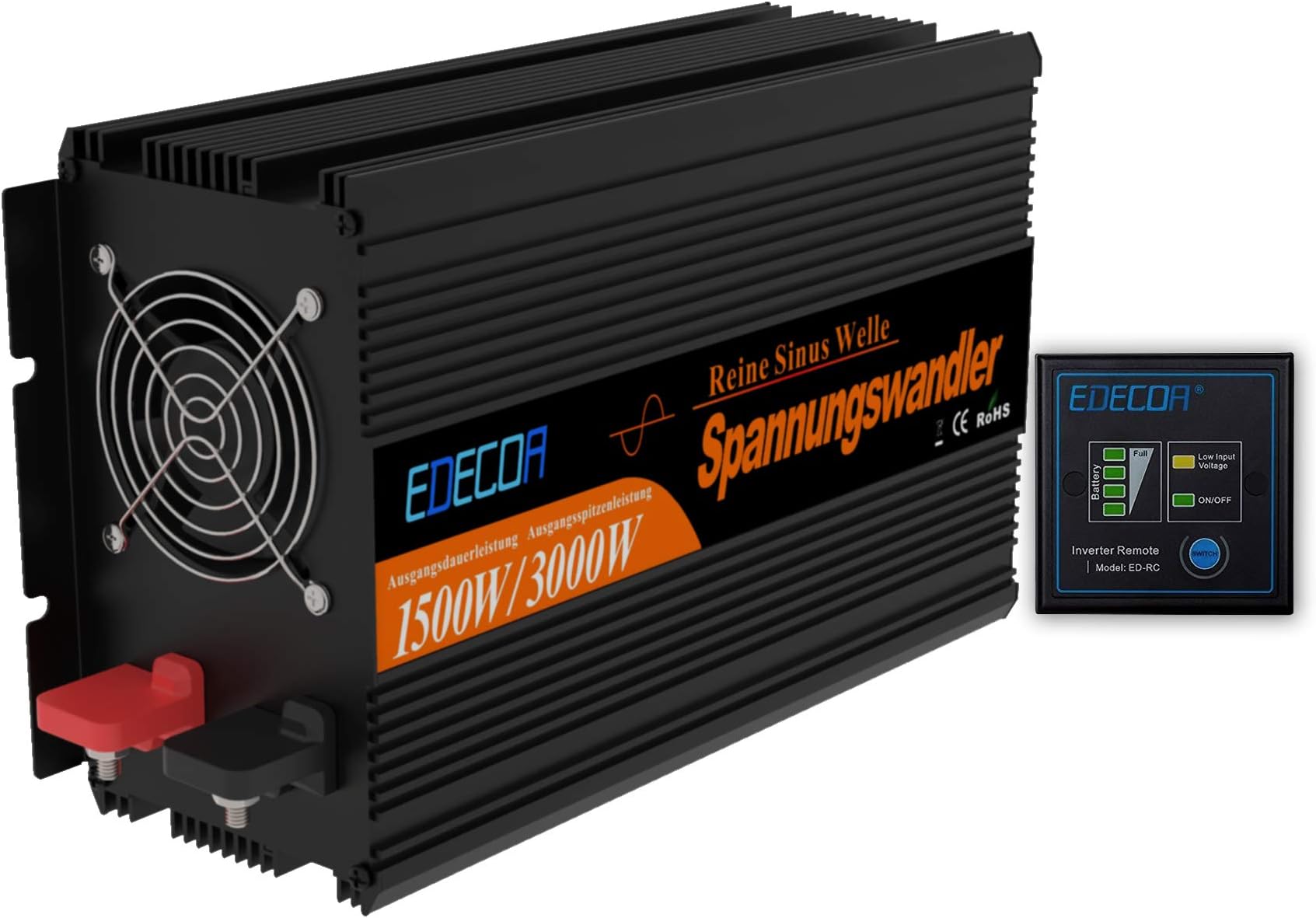 Spannungswandler 1500W / 3000W – 110V↔230V, Ste Produktbild-Vorschau 2