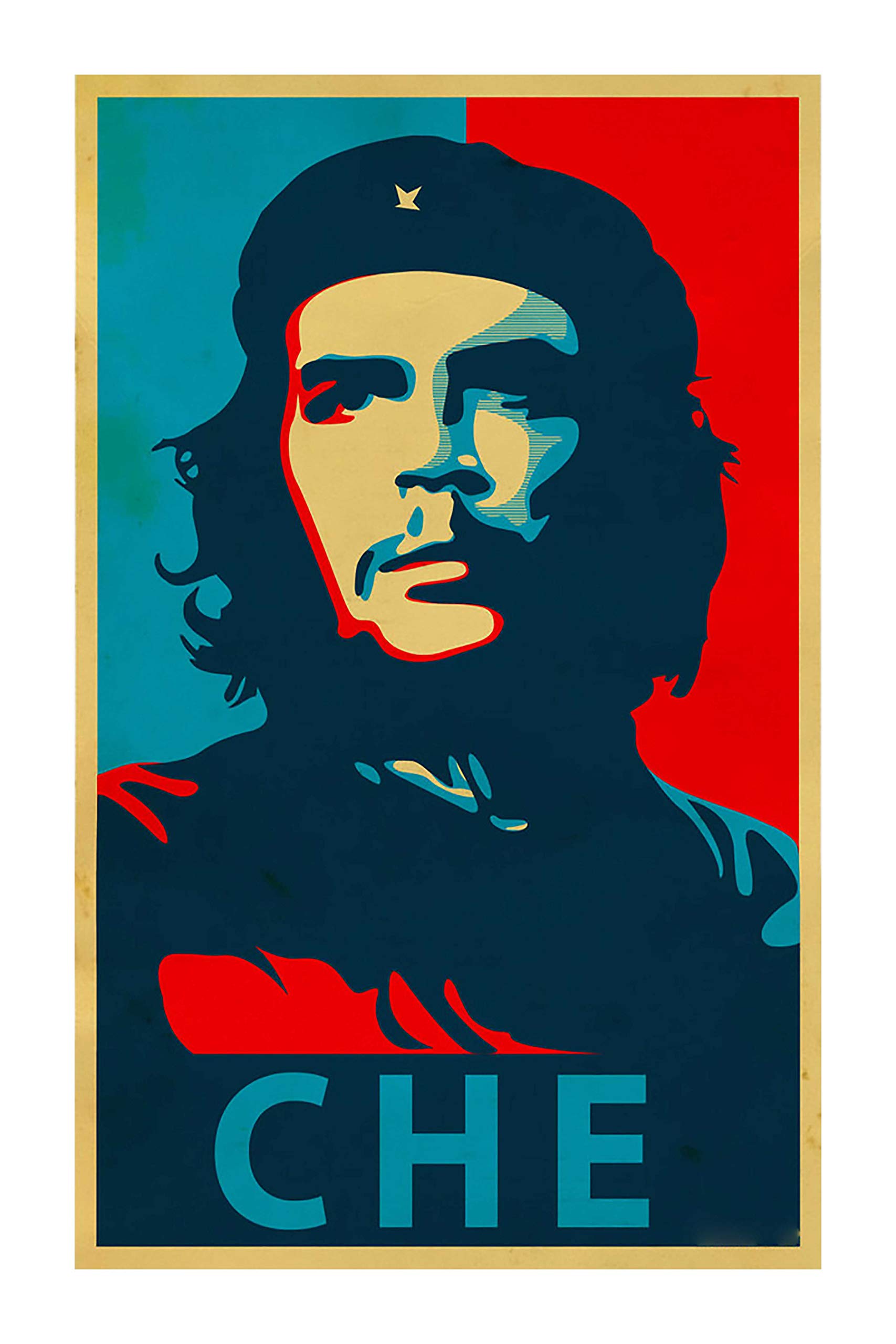 HK PRINTS Che Guevara Wall Sticker for Room (45X30 CM, 170 GSM, Multicolour) - Pack of 1-image-8