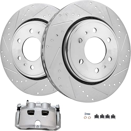 Miniatura 37 de Detroit Axle - Rotores de freno delantero para Mazda CX-5 2016-2024, Mazda 6 2019-2021, reemplazo de rotores de freno de disco