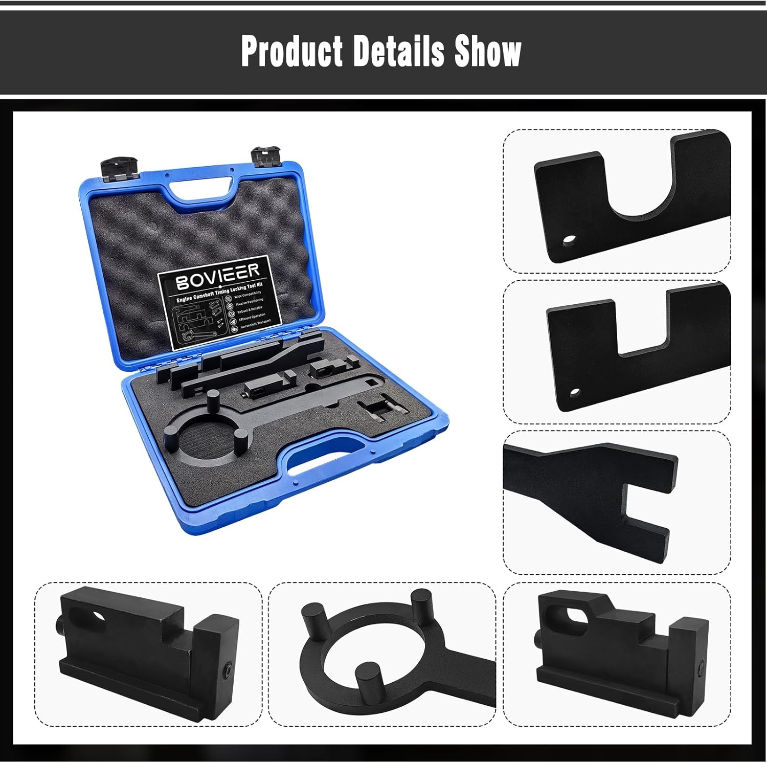 Engine Camshaft Timing Locking Tool Kit Compatible with Buick Excelle Verano Chevrolet Cruze Roewe RX5 1.5T 1.4 1.0 Engines, Cam Timing Alignment Tools Replaces EN-51298, EN-51367, EN-51632