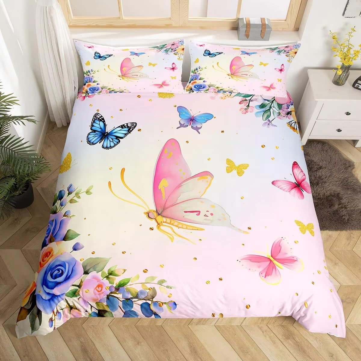 Housse de couette adolescent papillon pour créer un cocon douillet