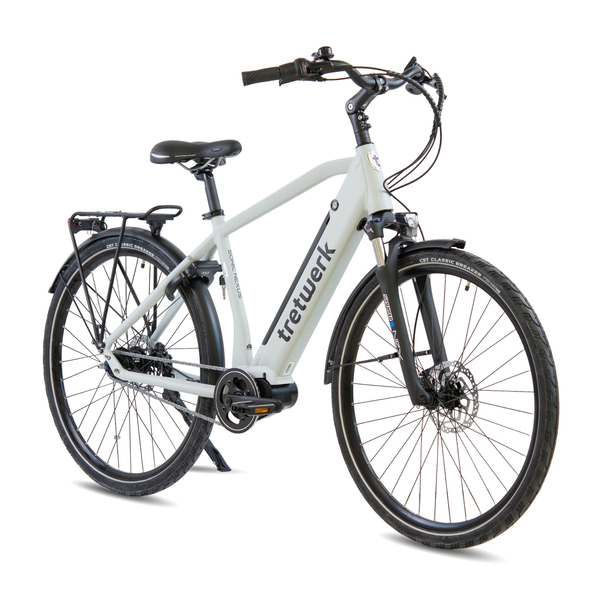 TRETWERK 28 Zoll E-Bike Herren Cityrad - Sonic Nexus - Pedelec Herrenfahrrad mit 7 Gang Nabenschaltung -Elektrofahrrad mit Mittelmotor