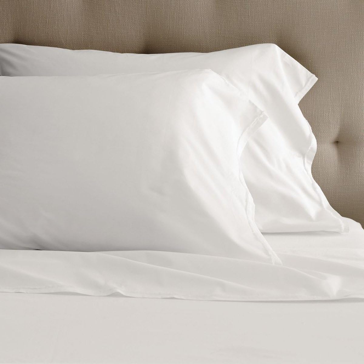 400-Thread Count 100% Egyptian Cotton Twin Extra Long Size Super Soft Designer 1-Piece Luxury Button Closure Duvet Cover (White Solid)