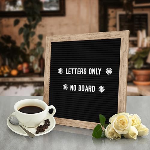 Miniatura 2 de Letras de fieltro solo para tablero de letras  304 letras de plástico blanco precortadas de 34 pulgadas, números y símbolos para tablero de mensajes