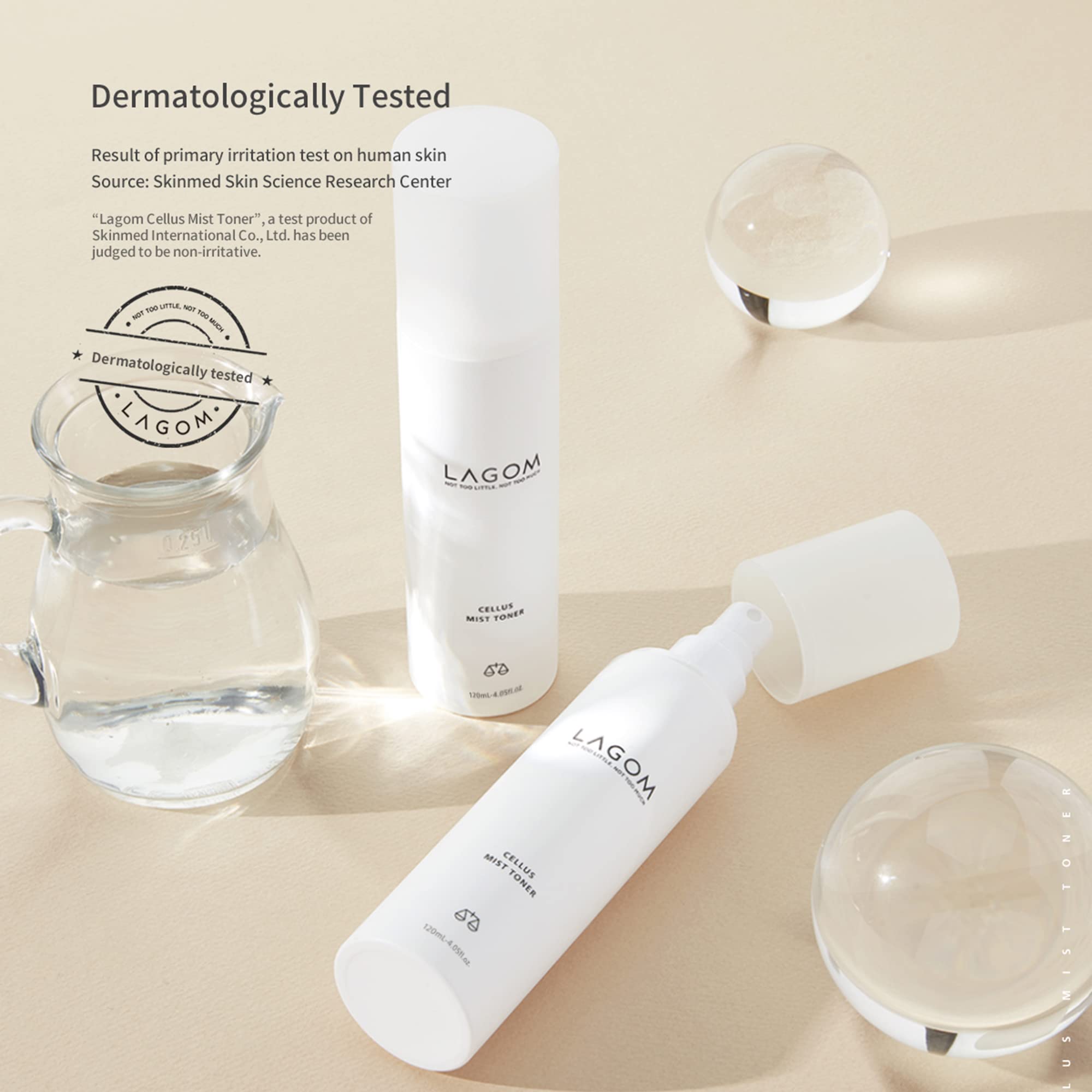 CELLUS - Toner per foschia idratante da 120 ml, 119,8 ml, nebbia per il viso, pH bilanciante, blocco antipolvere fine