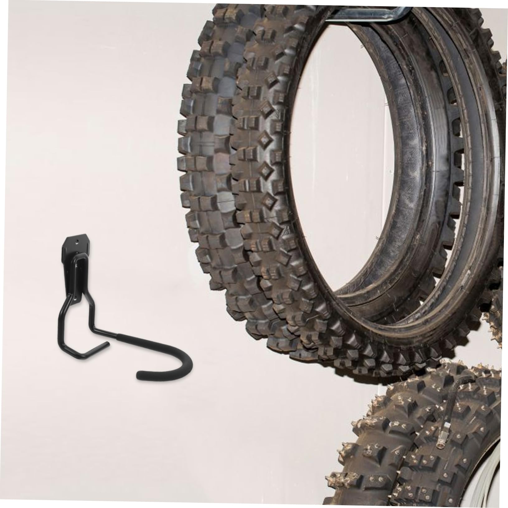 VILLCASE 4piezas Ganchos De Garaje Para Bicicletas Soporte De Pared Para Herramientas De Jardín Organizador Multiusos De Garaje Ganchos De Almacenamiento Para