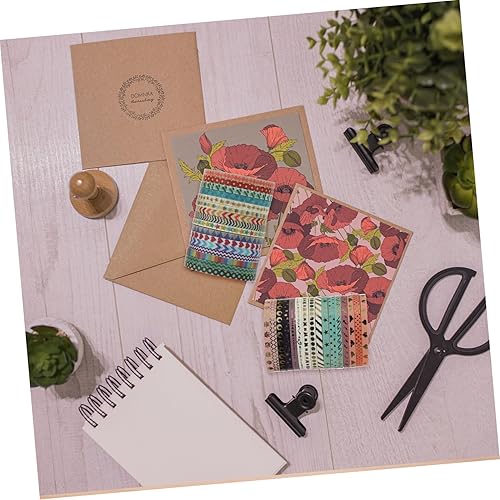 Miniatura 2 de LALAFINA 48 rollos de cinta de papel y estampado en caliente ultrafina de 0.118 pulgadas (0.118 in) con marco de fotos LED a mano, cinta decorativa