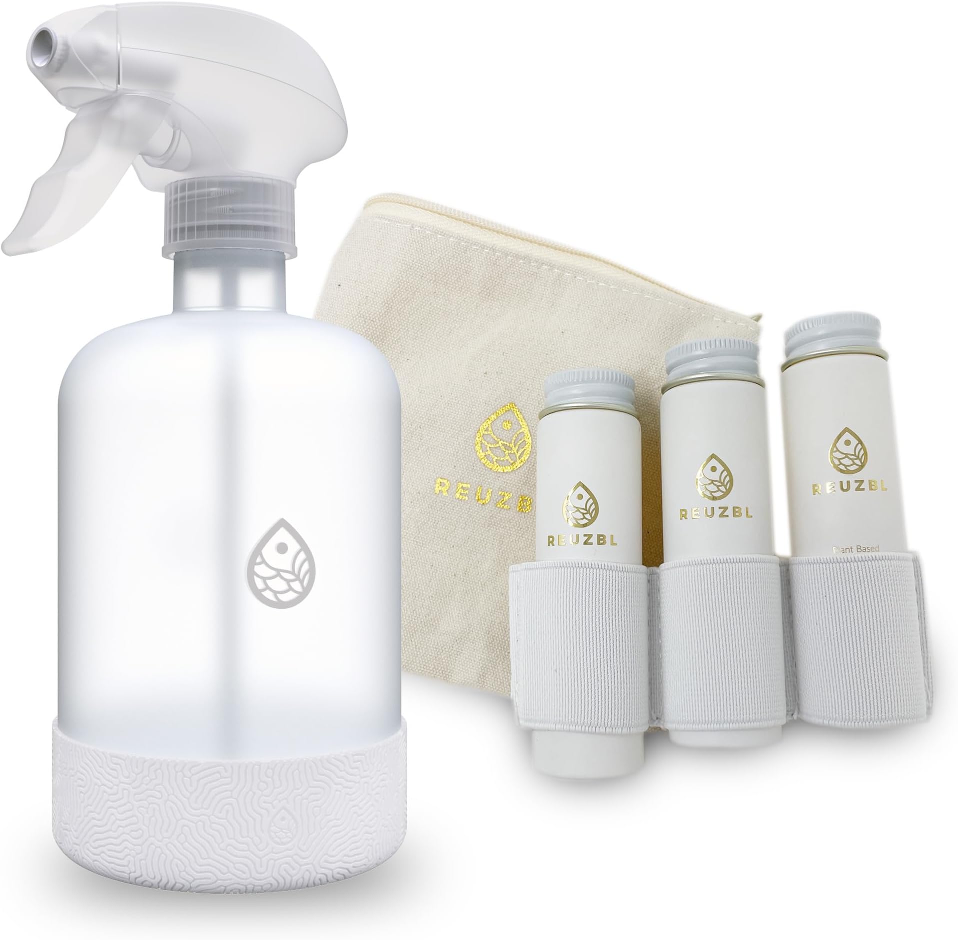 REUZBL Cleaner By Nature, PlantBased All Purpose Cleaner with 16 oz Glass Bottle