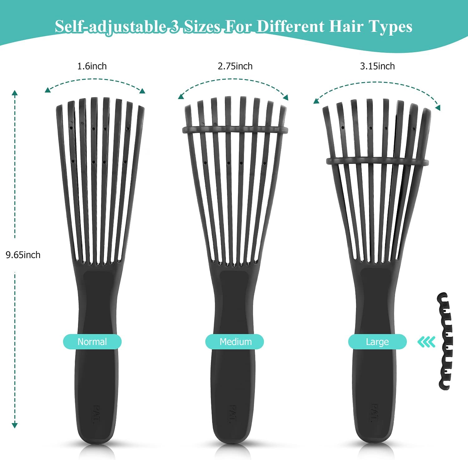 Hair Brush,Detangle Hair Brush, Detangler Brush for Women Men Adults Kids Afro American Type 3a-4c - Image 4