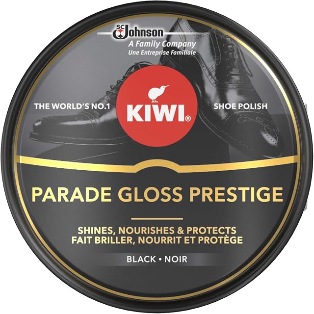 Kiwi Shoe Parade Gloss Prestige Polish, Tin Black, 50ml