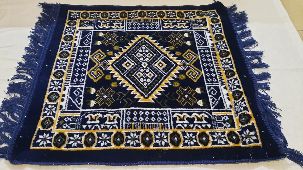 Velvet Aasan Prayer Mat Small Multicolor-image-32