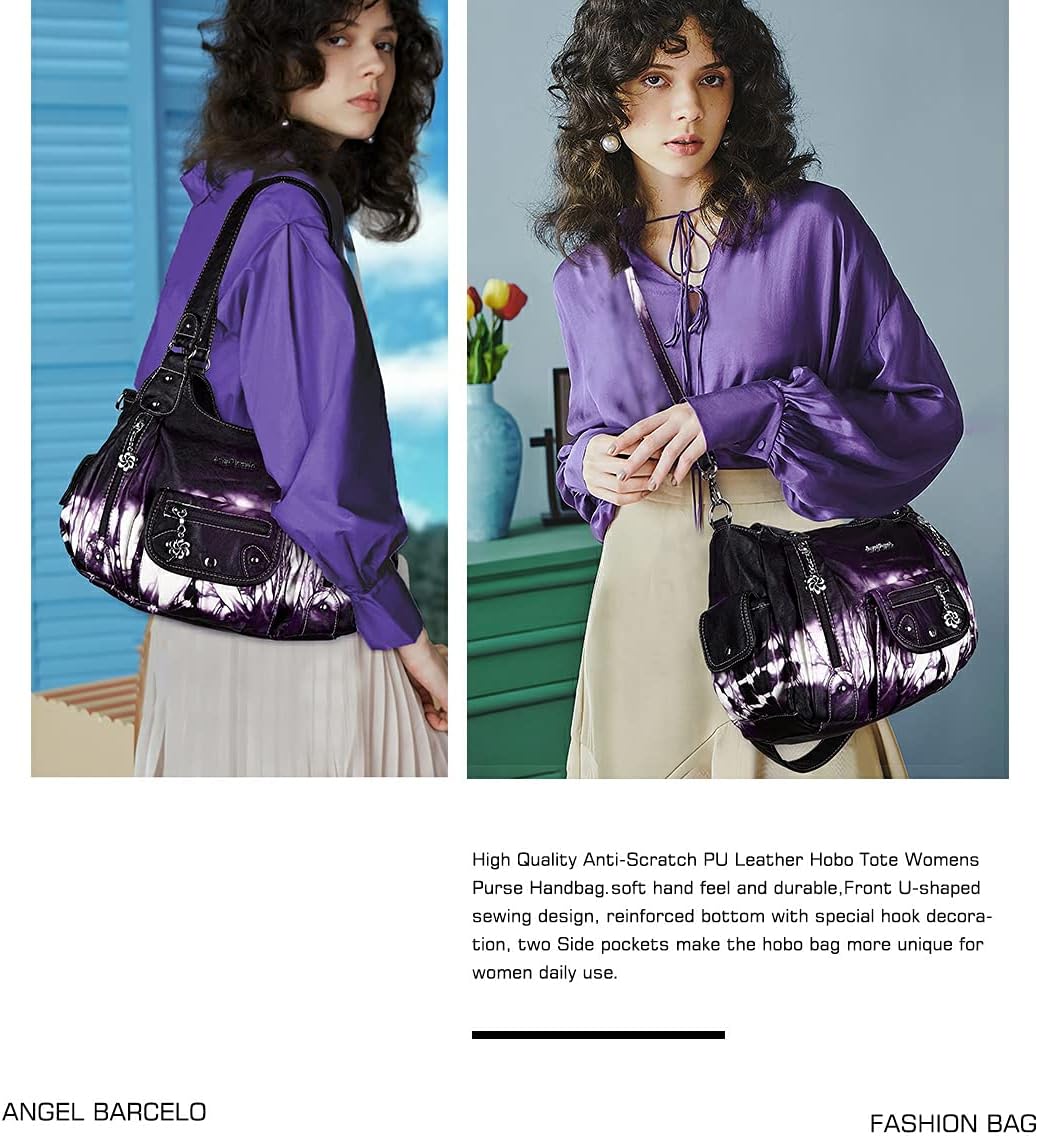 Angel Barcelo Purses for Women Soft PU Leather Shoulder Bag Crossbody Purse and Handbags - Image 2