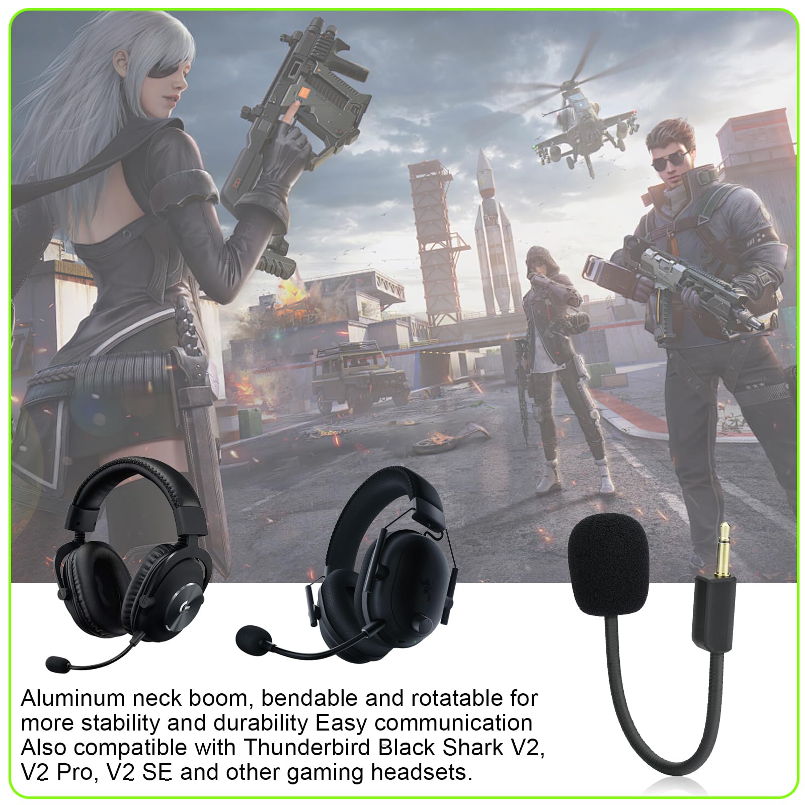 Amazon.com: Detachable Boom Microphone for Razer BlackShark V2