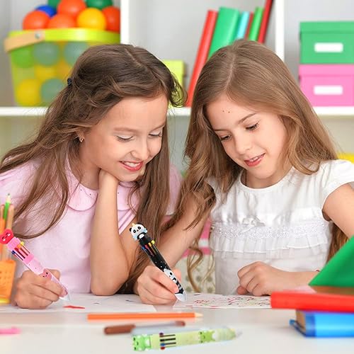 Miniatura 5 de Bolígrafo multicolor de 0.020 in, 10 en 1, retráctil, de colores, para oficina, suministros de regreso a la escuela, regalo para estudiantes, niños,